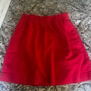 J. Crew Vibrant Red A-Line Skirt